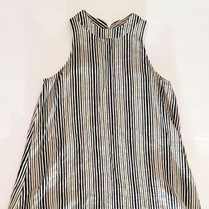 FINAL TOUCH Striped Sleeveless Dress Sz Medium
